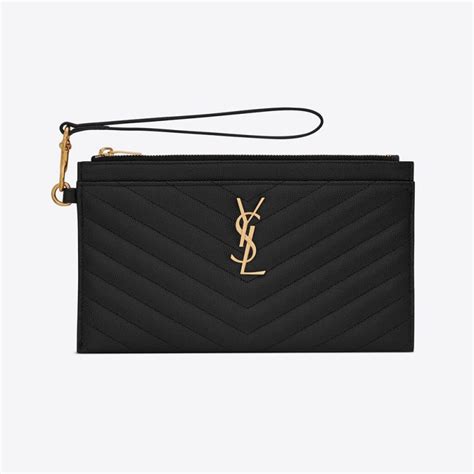 ysl luxe leather pouch|ysl uptown pouch.